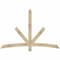 Ekena Millwork Alberta Rough Sawn Timber Gable Bracket, Douglas Fir, 72"W x 48"H x 2"D x 4"F, 16/12 Pitch GBW072X48X0204ALB00RDF - alternate 1